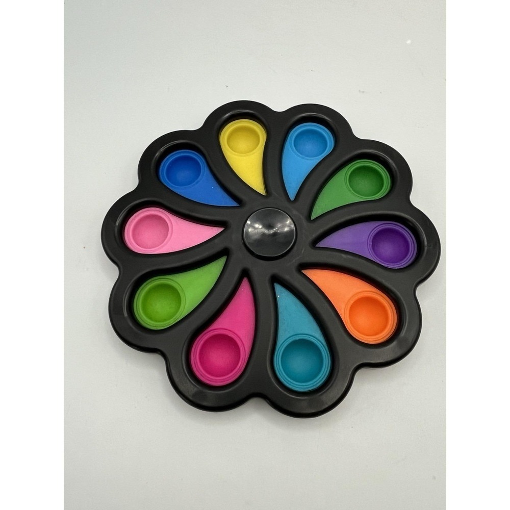 Colorful Hardshell Popit Fun, And Helpful With Colors Fidget Toy - Picture 2 of 3